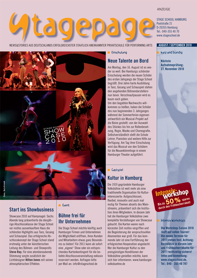 News&Stories von der Stage School Hamburg