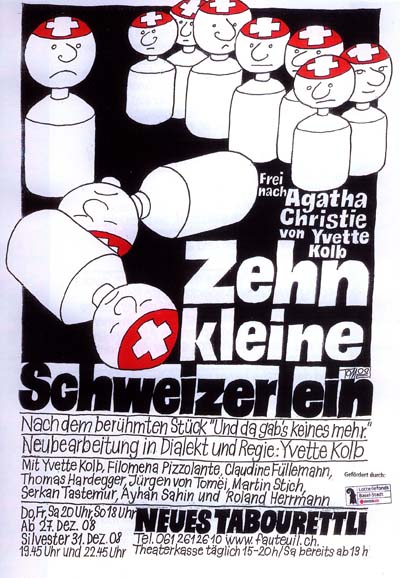 "Zehn kleine Schweizerlein" im Theater Tabourettli in Basel