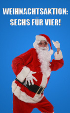 WEIHNACHTSAKTION: SECHS FÜR VIER!