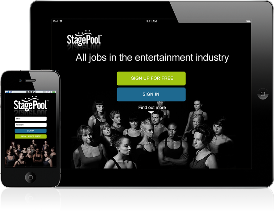 StagePool Job-App für Android, iPhone und iPad!